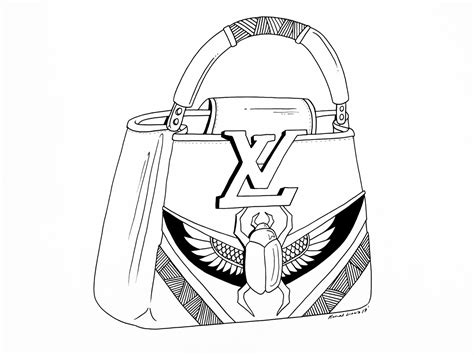 loui vuitton design drawling